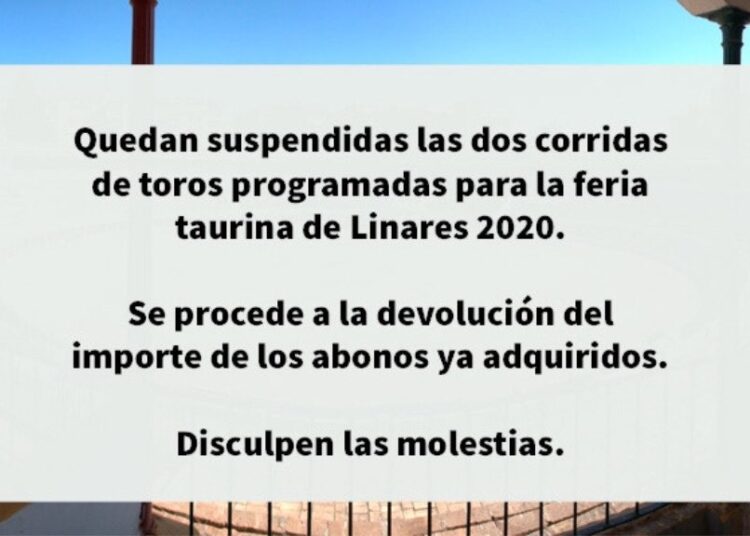 CANCELADA LA FERIA DE LINARES