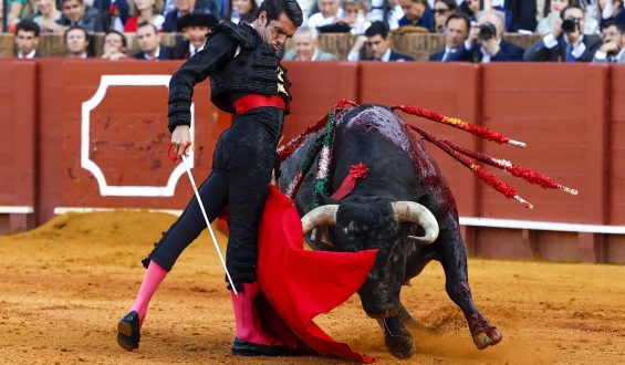 TRIUNFO LEGÍTIMO DE  E. DE JUSTO CON DOS OREJAS. UNA CORTÓ EL CID, LUQUE OVACIONADO