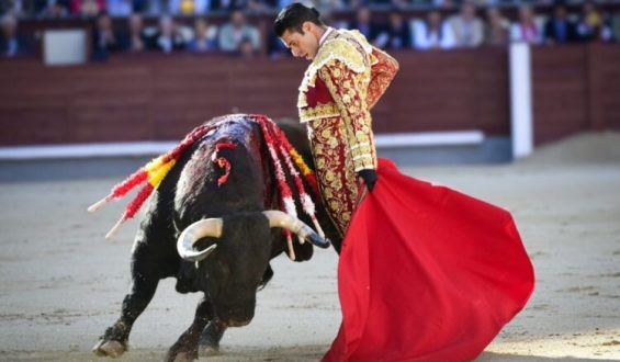 TALAVANTE CON LA ÚNICA OREJA DE LA TARDE EN MADRID