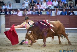 TARDE ACCIDENTADA SALIENDO HERIDOS F.J. ESPADA E ISAAC FONSECA QUE CORTÓ LA ÚNICA OREJA DE LA TARDE.