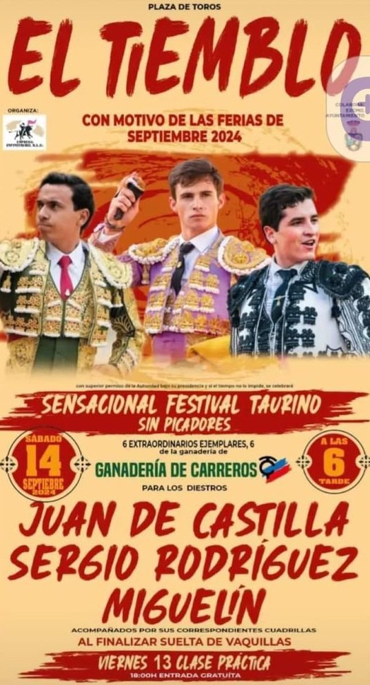 JUAN DE CASTILLA EN FESTIVAL EL SABADO EN EL TIEMBLO