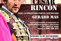 EL MAESTRO CESAR RINCON SIGUE RECIBIENDO HOMENAJES EN ESPAÑA