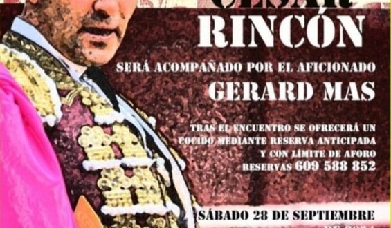 EL MAESTRO CESAR RINCON SIGUE RECIBIENDO HOMENAJES EN ESPAÑA