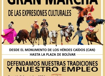 LAS EXPRESIONES CULTURALES SE UNIRAN EN GRAN MARCHA ESTE MARTES 8 DE OCTUBRE