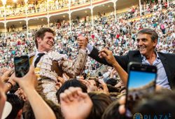 FAENON DE BORJA JIMENEZ EN MADRID PARA SU TERCERA PUERTA GRANDE. OREJA DE PESO A E. DE JUSTO. OVACIONADO P. UREÑA