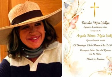 SENSIBLES FALLECIMIENTOS DE ANGELA MARIA VALLEJO Y AURA LUCÍA MERA