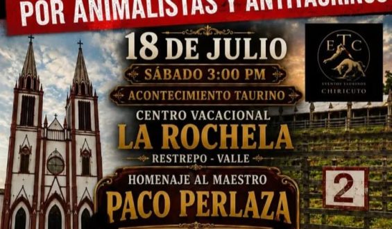CANCELADO HOMENAJE AL MATADOR DE TOROS PACO PERLAZA