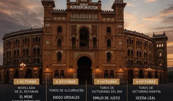 Oficializados los carteles de la feria de otoño en Las Ventas de Madrid